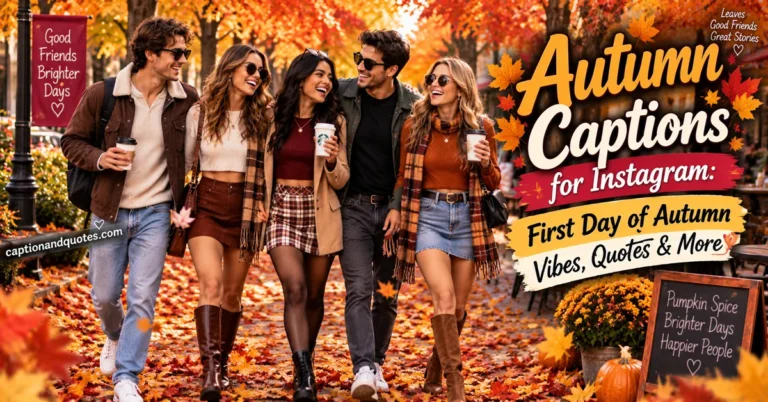 Autumn Captions For Instagram