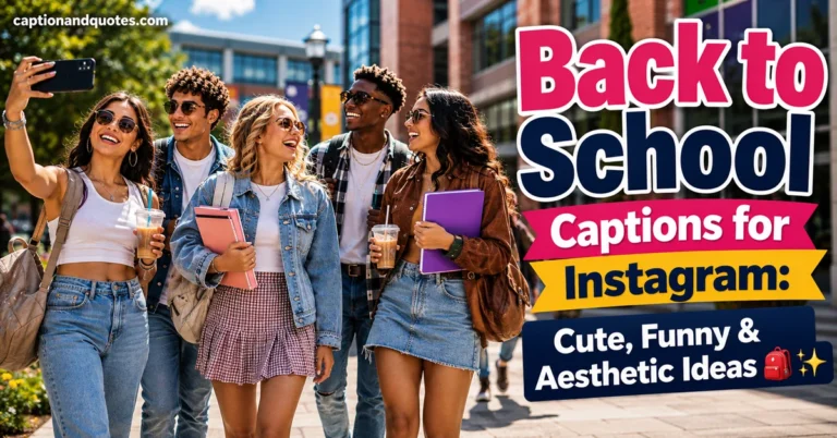 Back to School Captions for Instagram