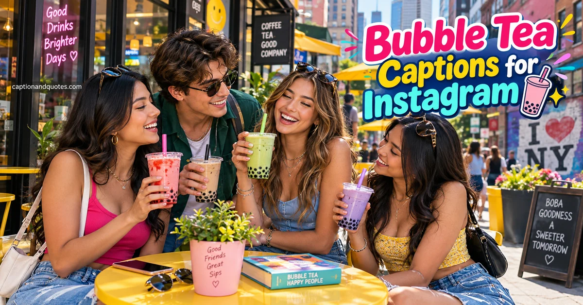 bubble-tea-captions-for-instagram