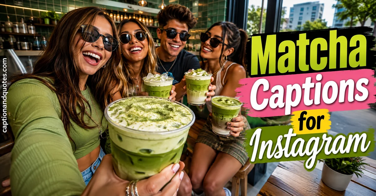 Matcha Captions for Instagram