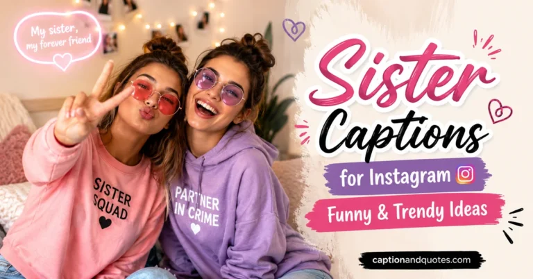Sister Captions for Instagram