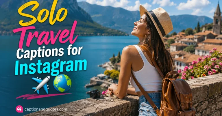 Solo Travel Captions for Instagram