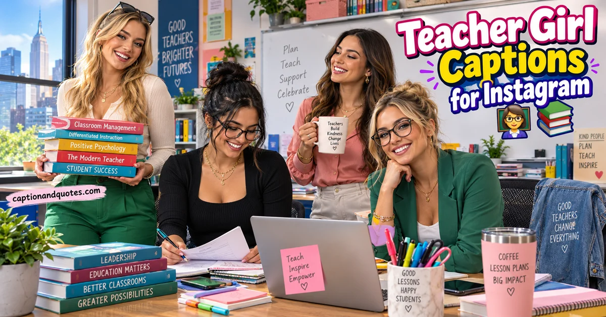 Teacher Girl Captions for Instagram