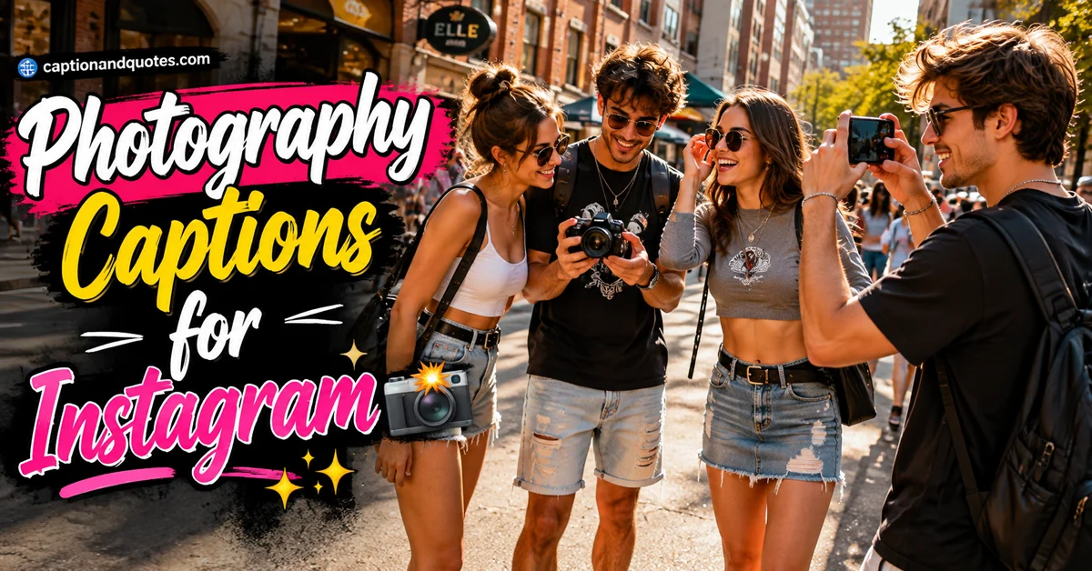 Photography Captions for Instagram