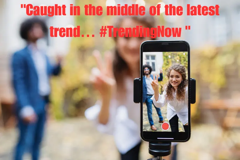 caught in the middle of the latest trend… #trendingnow  
