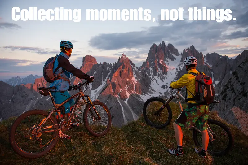collecting moments, not things.