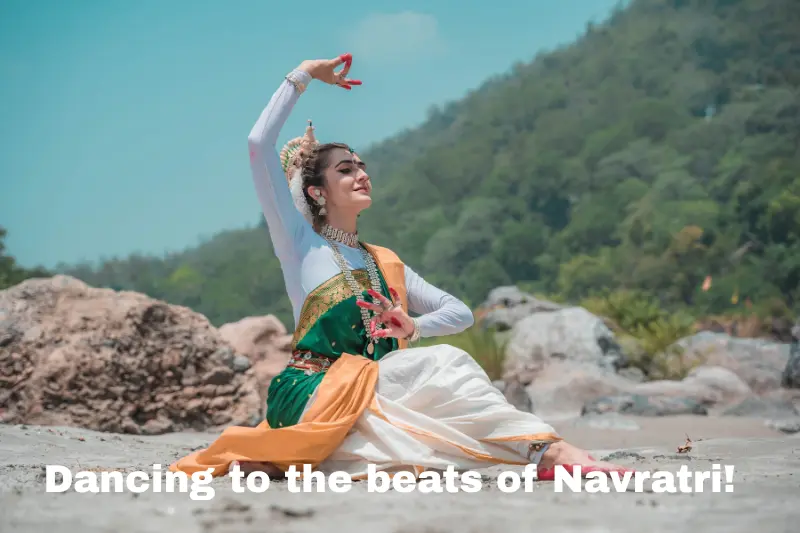 dancing to the beats of navratri!