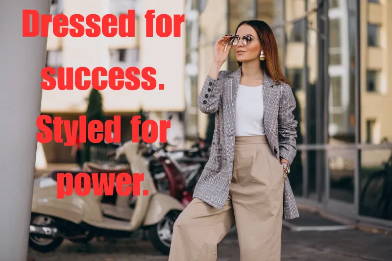 dressed for success. styled for power. 