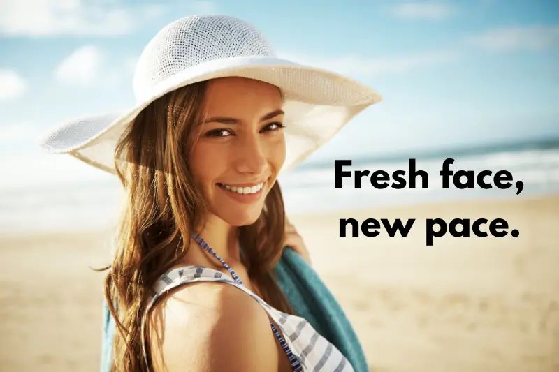 fresh face, new pace. 