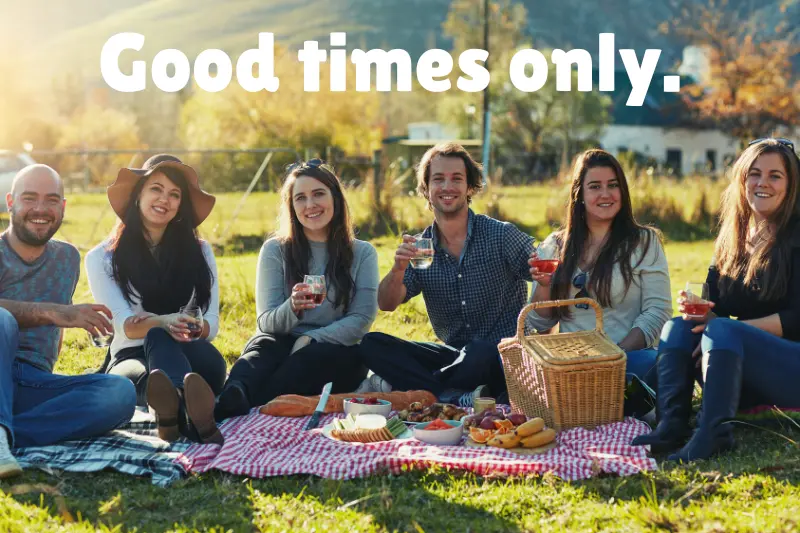 good times only. 