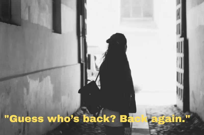 guess who’s back back again. 