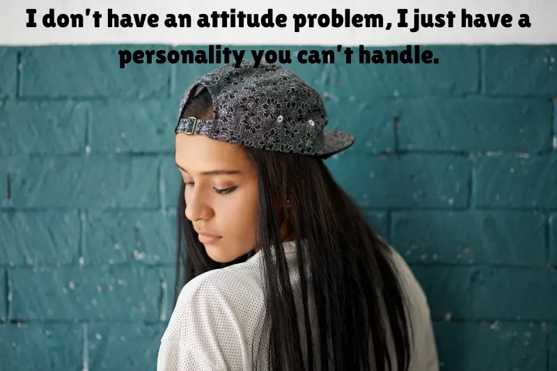 i don’t have an attitude problem, i just have a personality you can’t handle. 