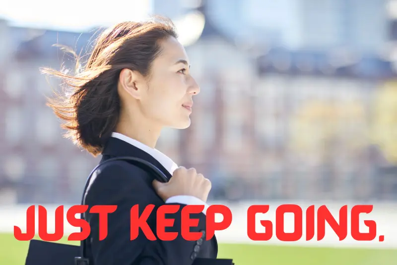 just keep going. 