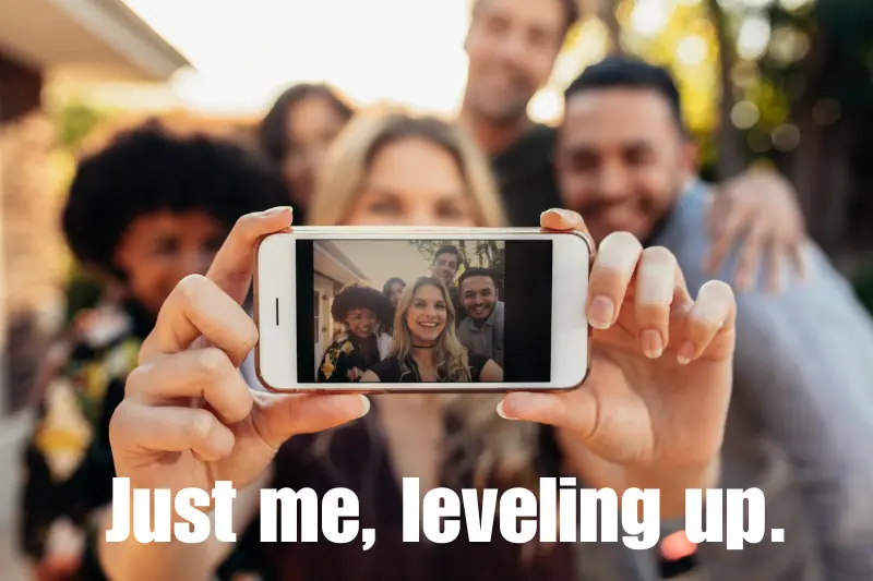 just me, leveling up. 
