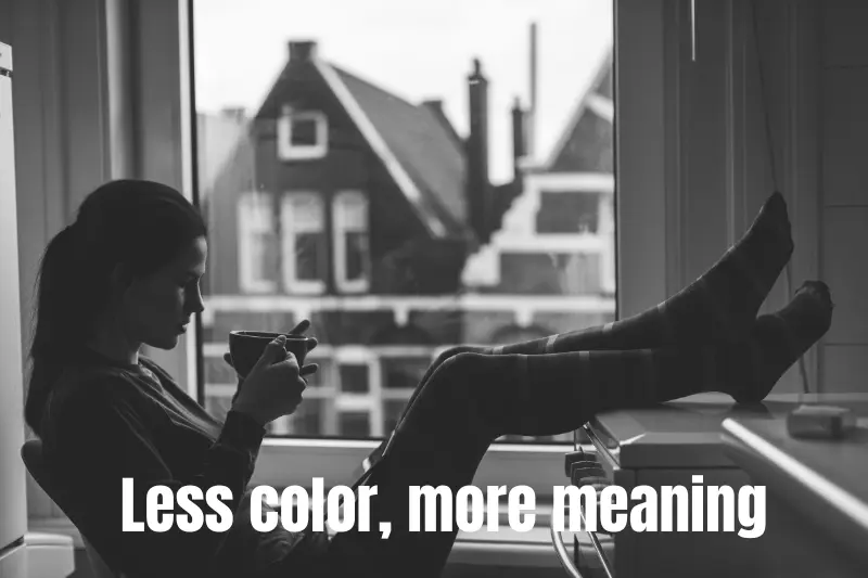 less color, more meaning