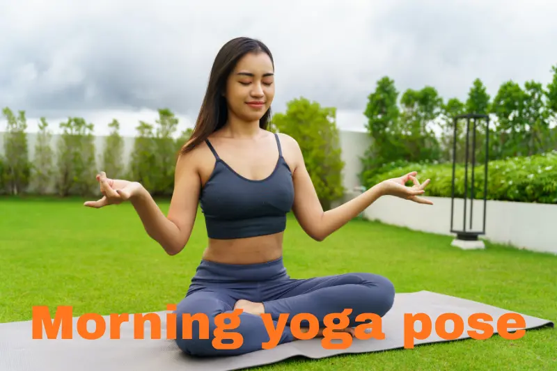 morning yoga pose 