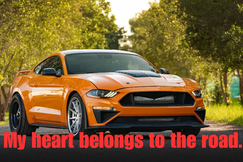 my heart belongs to the road.