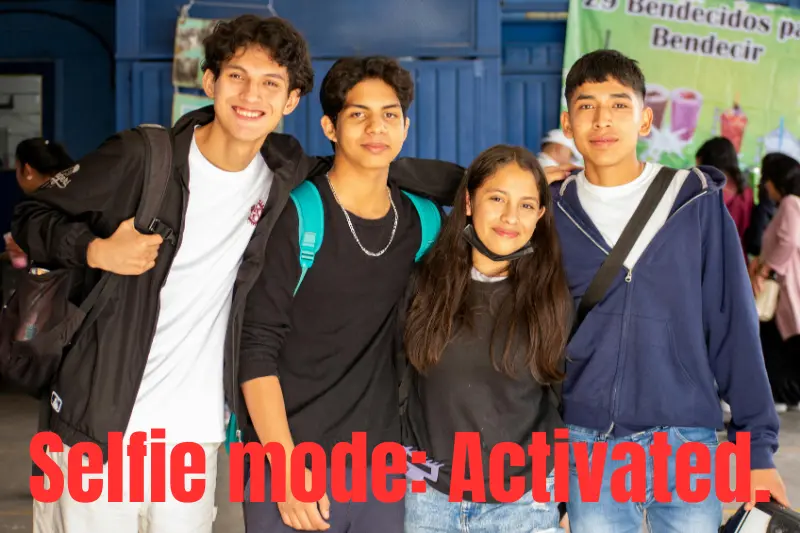 selfie mode activated. 