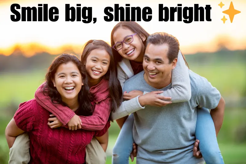 smile big, shine bright  