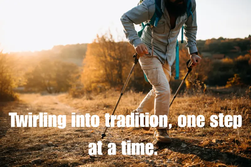 twirling into tradition, one step at a time.  